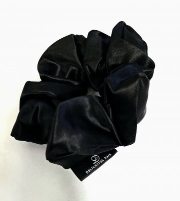 Hårsnodd Silke - Svart