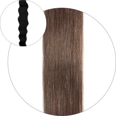 Natural wave Nail hair - #6 Mellanbrun