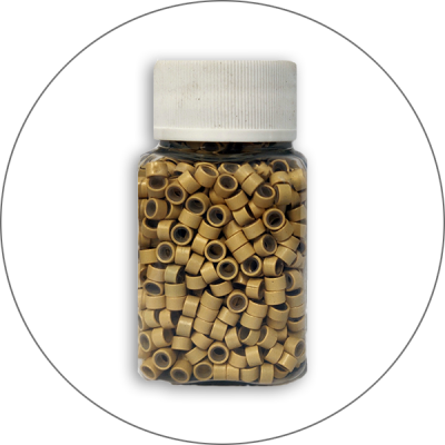 STORPACK 20% - Microringar silikon 1000 st - Blond