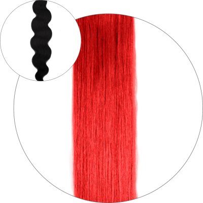 Body wave Tejphår - #64 Klar röd