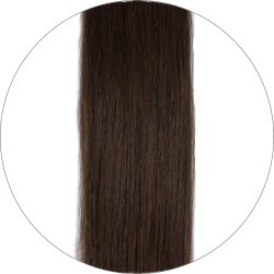 #2 Dark Brown, 30 cm, Tape Hair Extensions, Single drawn