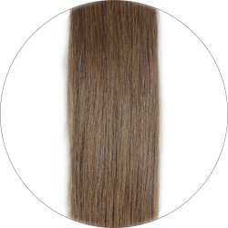 #8 Brown, 40 cm, Tape Hair Extensions, Double drawn