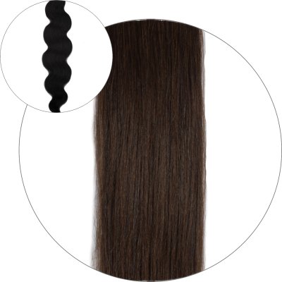 Body wave Tejphår - #2 Mörkbrun