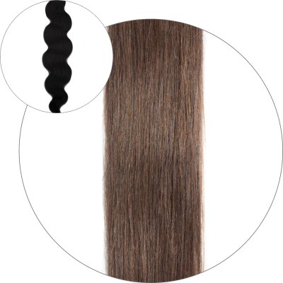 Body wave Tejphår - #6 Mellanbrun