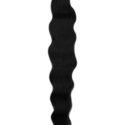 Natural wave Nail hair - #1 Svart